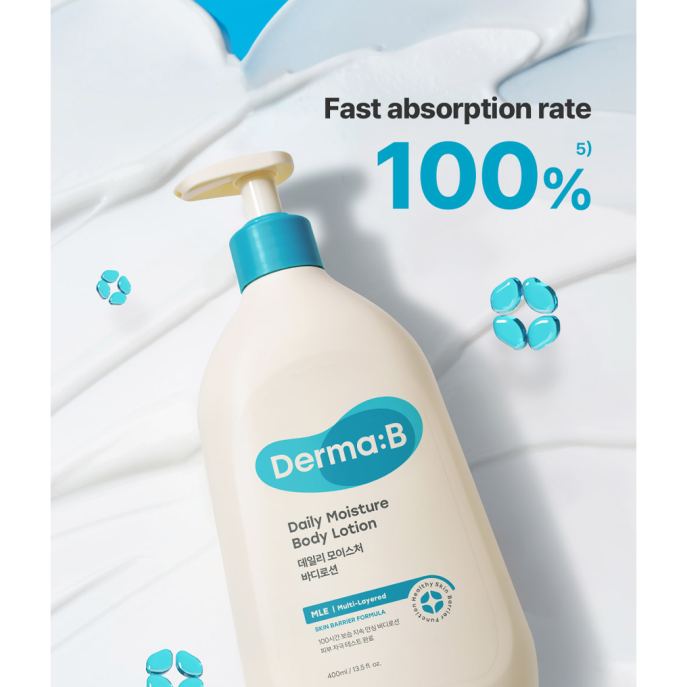Derma B Daily Moisture Body Lotion 400ml