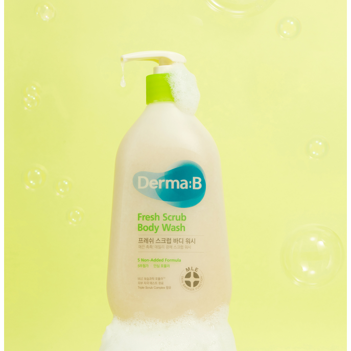 Derma B Fresh Scrub Body Wash 420ml