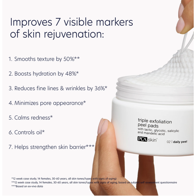 PCA Skin Triple Exfoliation Peel Pads 30 шт